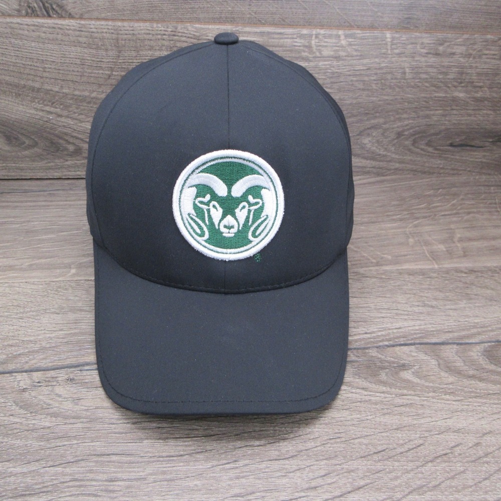 Colorado State Rams Hat Mens Fitted S M Black NCAA Football Lightweight Flexfit